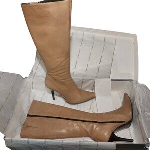 Charles & David Wmns Vintage 2014 Camel Leather Stilettos 8.5 w Original Box